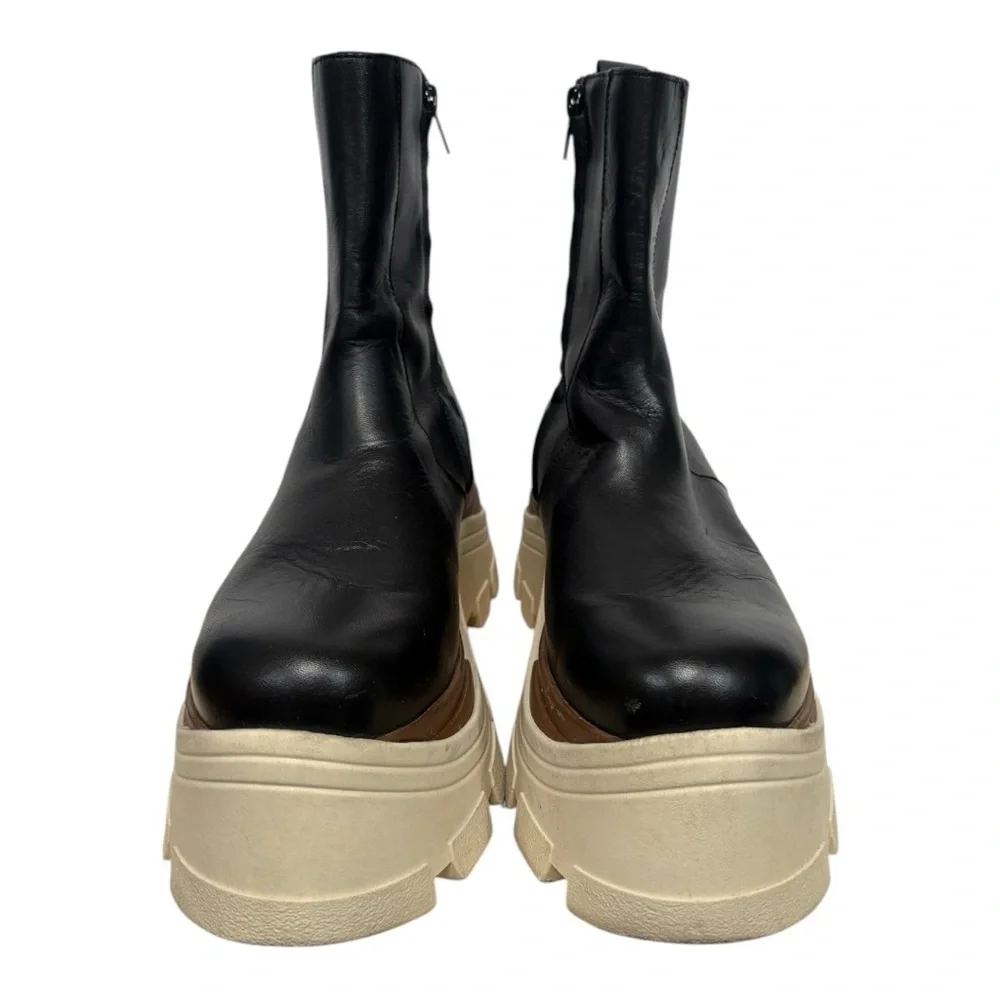 Alohas Phoenix Chunky Chelsea Platform Boots Size 39